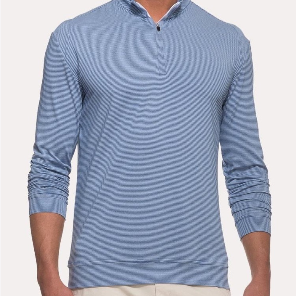 Johnnie-O STRIPED FLEX PULLOVER 1/4 Zip XL